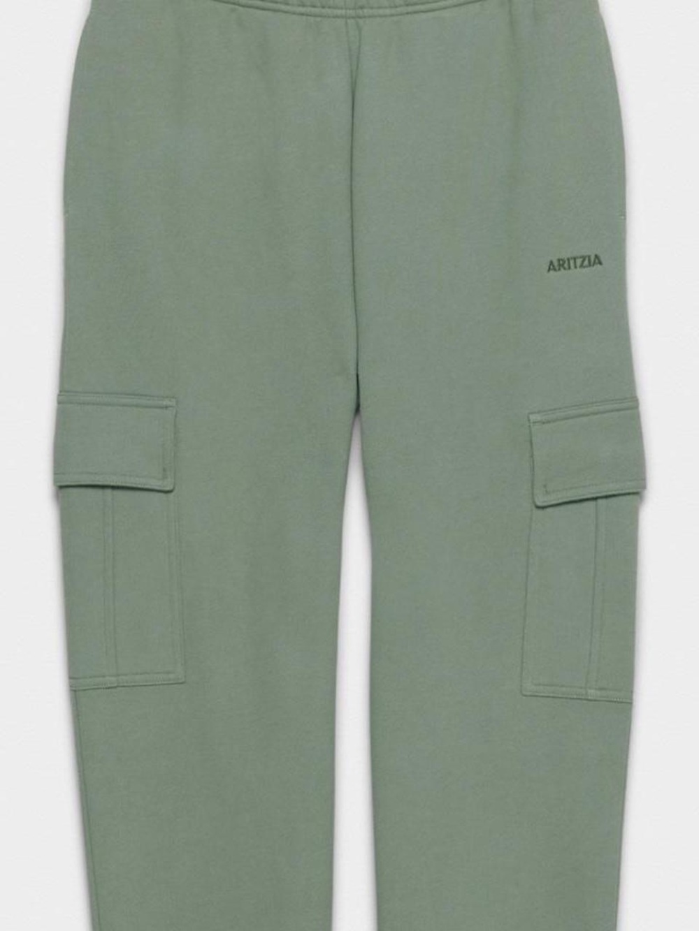 TNA by Aritzia Sweatfleece
Cozy Fleece Mega Cargo Sweatpants,
Size M sage green